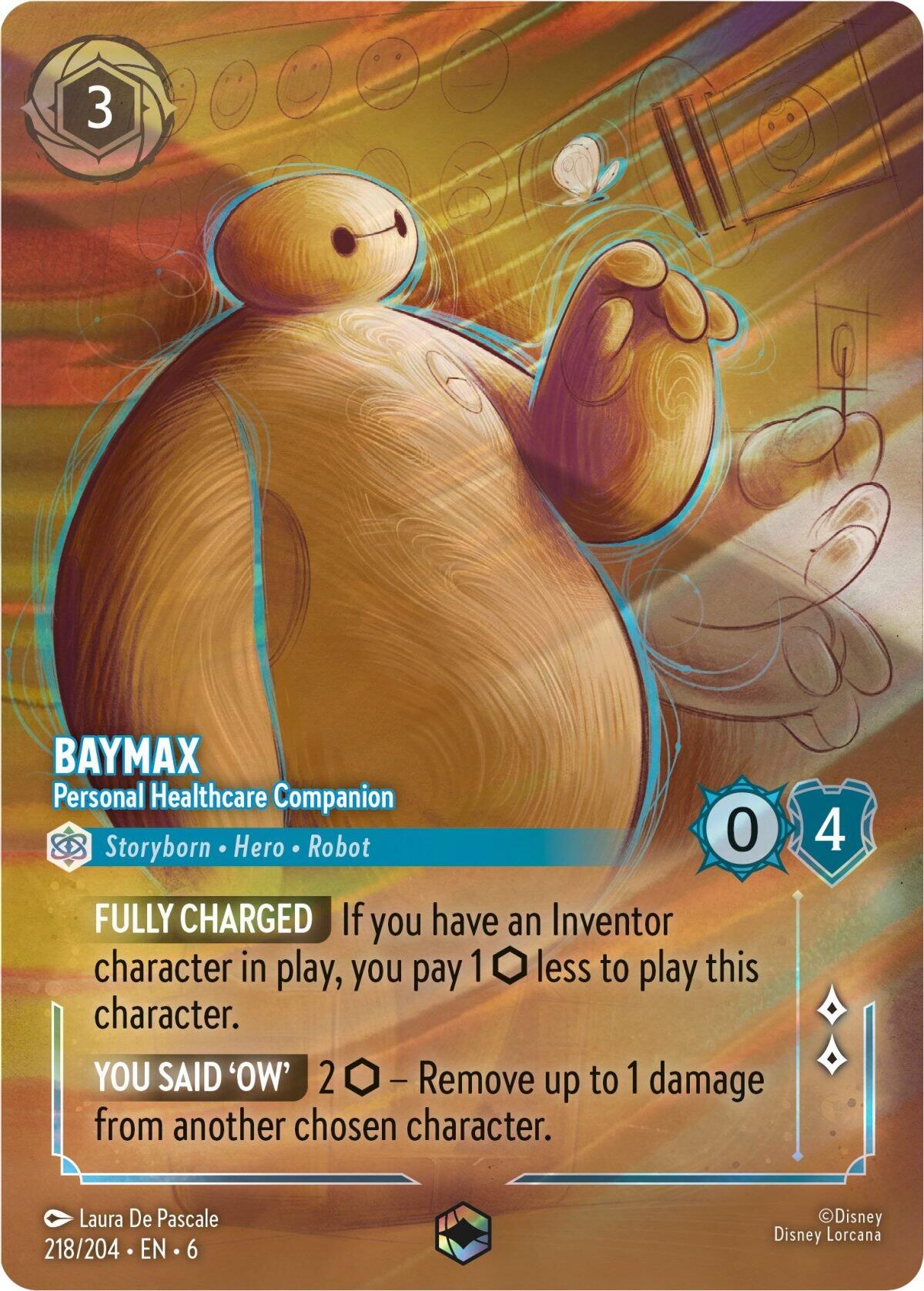 Baymax - Personal Healthcare Companion (Enchanted) (218/204) [Azurite Sea] Lorcana Single Disney | Red Claw Gaming