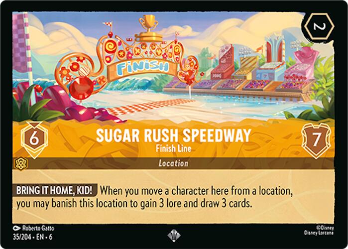 Sugar Rush Speedway - Finish Line (35/204) [Azurite Sea] Lorcana Single Disney | Red Claw Gaming