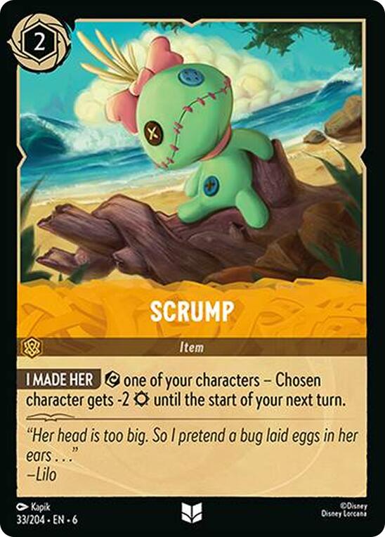 Scrump (33/204) [Azurite Sea] Lorcana Single Disney | Red Claw Gaming