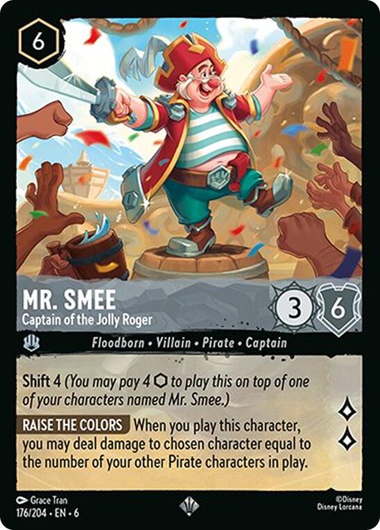 Mr. Smee - Captain of the Jolly Roger (176/204) [Azurite Sea] Lorcana Single Disney | Red Claw Gaming