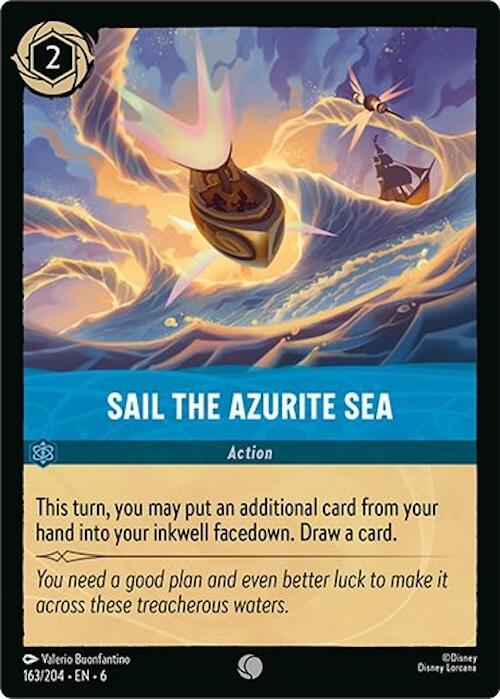 Sail the Azurite Sea (163/204) [Azurite Sea] Lorcana Single Disney | Red Claw Gaming