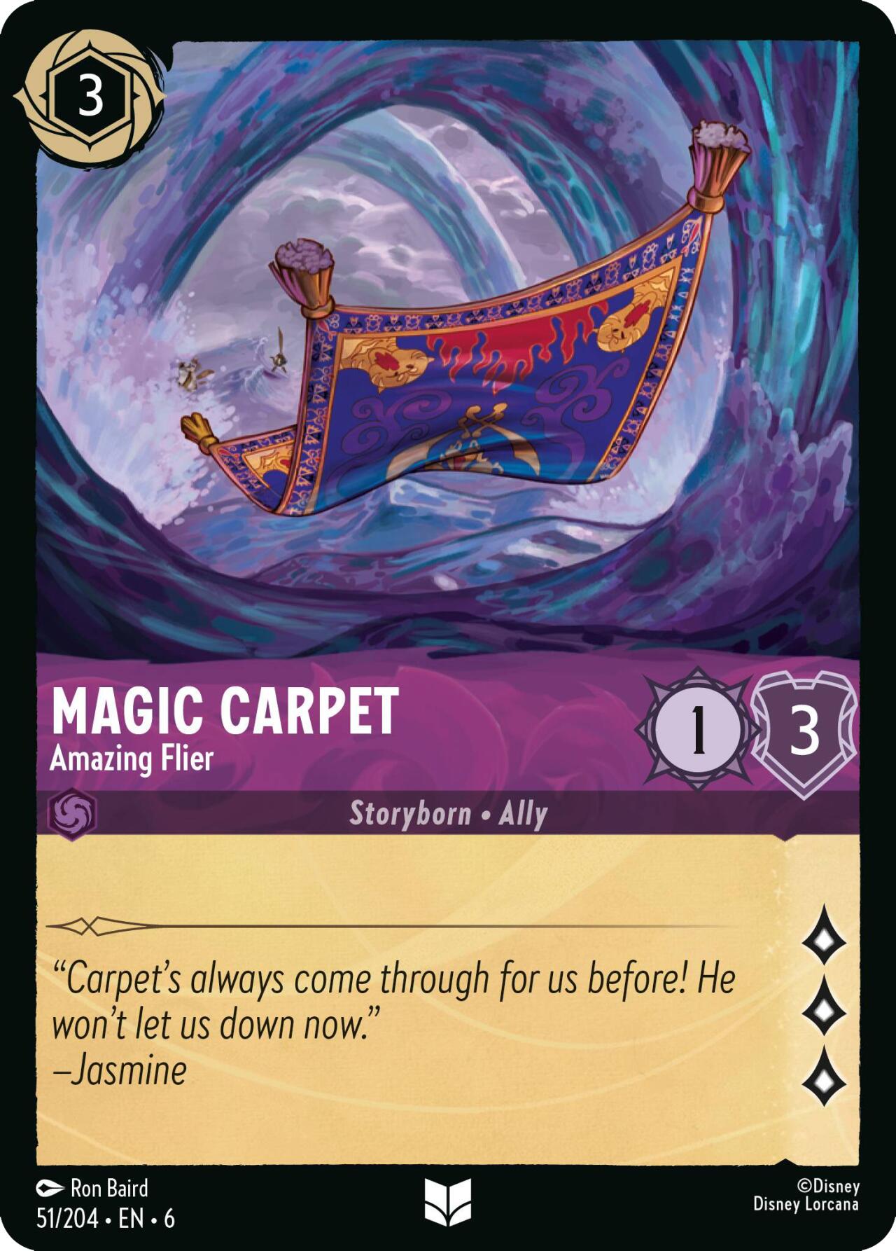 Magic Carpet - Amazing Flier (51/204) [Azurite Sea] Lorcana Single Disney | Red Claw Gaming