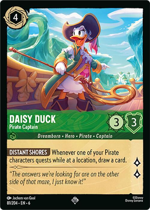 Daisy Duck - Pirate Captain (81/204) [Azurite Sea] Lorcana Single Disney | Red Claw Gaming