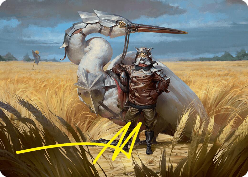 Skyknight Squire Art Card (4/54) (Gold-Stamped Signature) [Foundations Art Series] MTG Single Magic: The Gathering | Red Claw Gaming