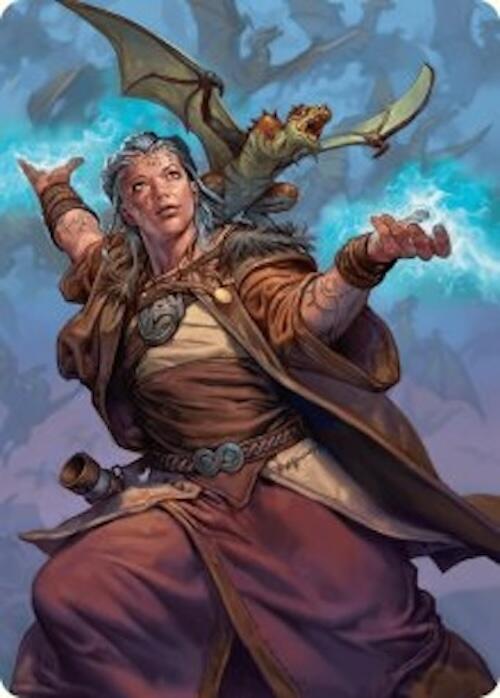 Drake Hatcher 2 Art Card (29/54) [Foundations Art Series] MTG Single Magic: The Gathering | Red Claw Gaming