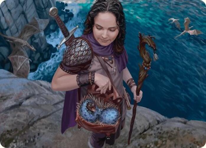 Drake Hatcher Art Card (5/54) [Foundations Art Series] MTG Single Magic: The Gathering | Red Claw Gaming