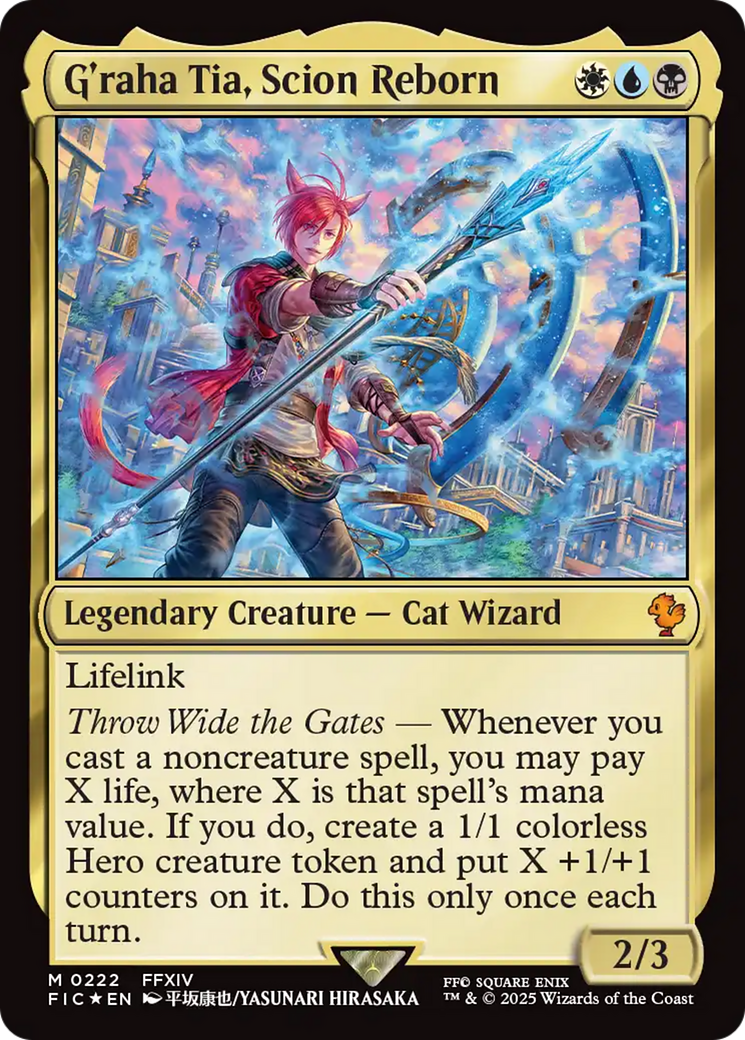G'raha Tia, Scion Reborn (Surge Foil) [FINAL FANTASY Commander] MTG Single Magic: The Gathering | Red Claw Gaming