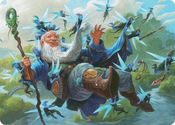 Mischievous Mystic Art Card (7/54) [Foundations Art Series] MTG Single Magic: The Gathering | Red Claw Gaming
