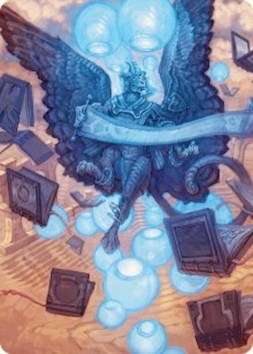 Sphinx of Forgotten Lore Art Card (33/54) [Foundations Art Series] MTG Single Magic: The Gathering | Red Claw Gaming