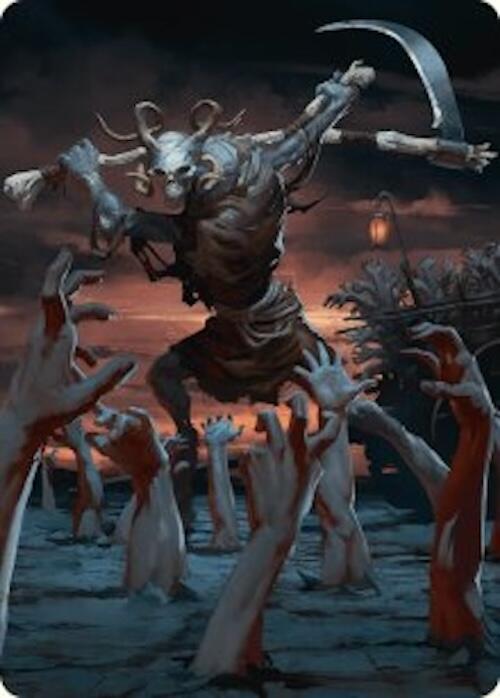 Abyssal Harvester Art Card (34/54) [Foundations Art Series] MTG Single Magic: The Gathering | Red Claw Gaming