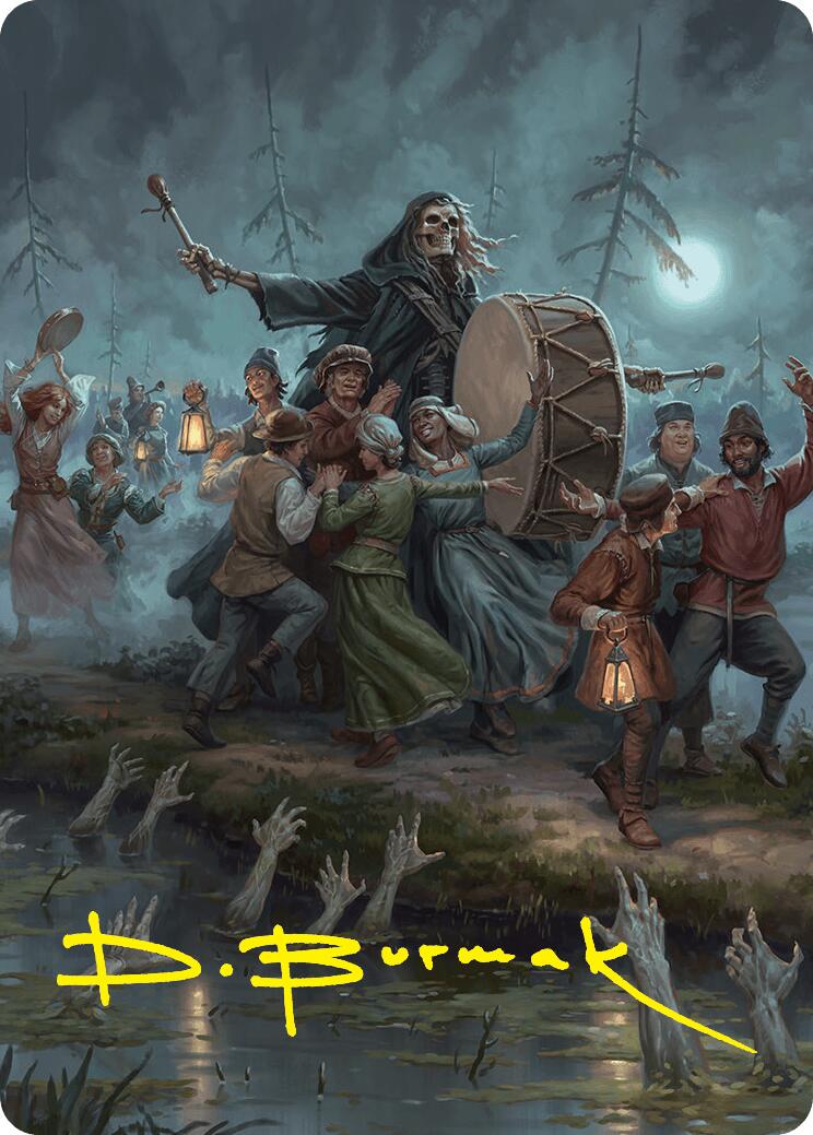 Blasphemous Edict Art Card (35/54) (Gold-Stamped Signature) [Foundations Art Series] MTG Single Magic: The Gathering | Red Claw Gaming