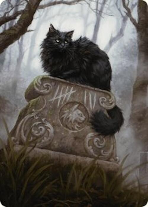 Nine-Lives Familiar 2 Art Card (36/54) [Foundations Art Series] MTG Single Magic: The Gathering | Red Claw Gaming