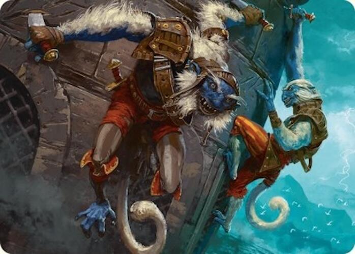 Goblin Boarders Art Card (11/54) [Foundations Art Series] MTG Single Magic: The Gathering | Red Claw Gaming