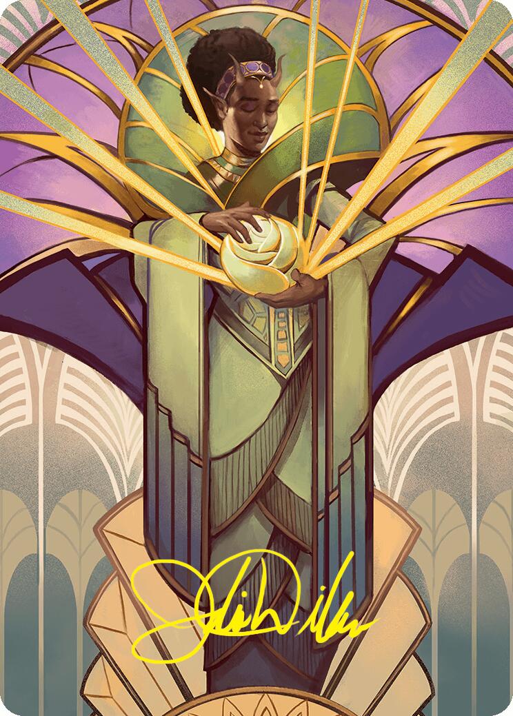 Bloom Tender Art Card (54/54) (Gold-Stamped Signature) [Foundations Art Series] MTG Single Magic: The Gathering | Red Claw Gaming