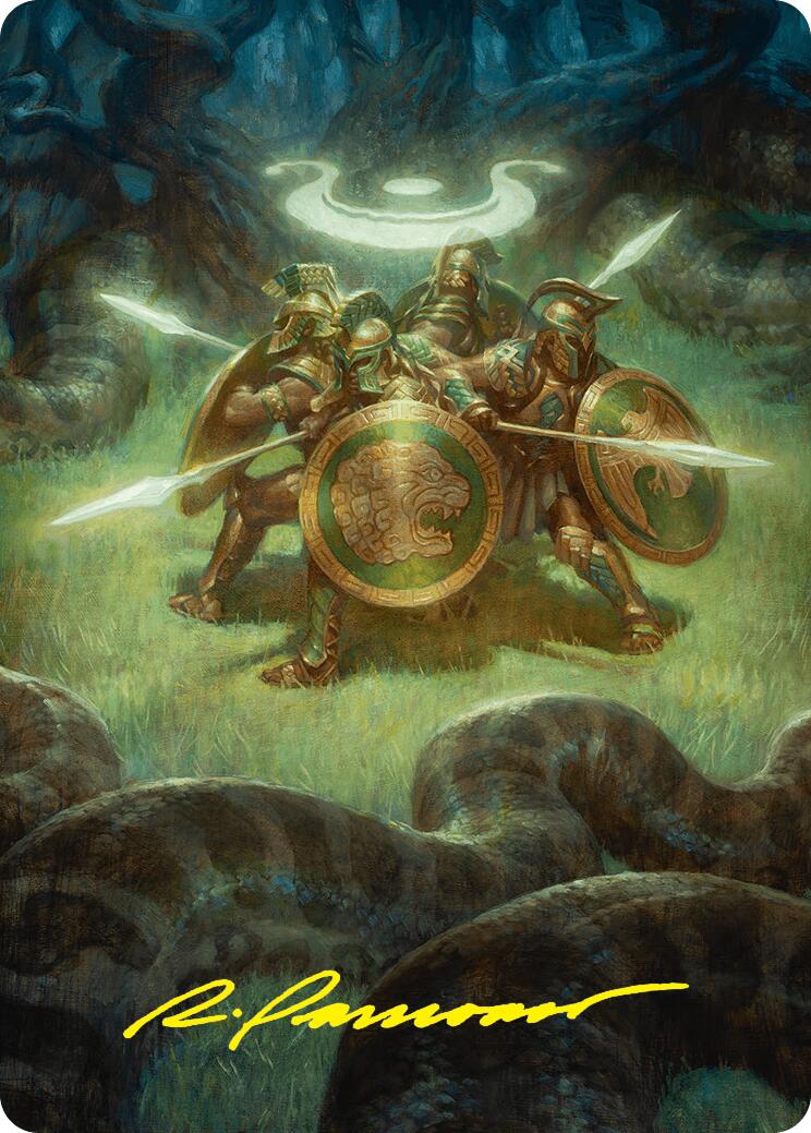 Anthem of Champions Art Card (47/54) (Gold-Stamped Signature) [Foundations Art Series] MTG Single Magic: The Gathering | Red Claw Gaming