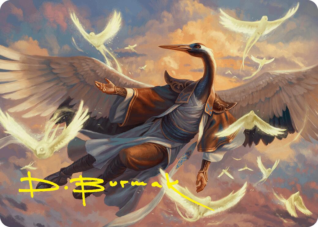 Kykar, Zephyr Awakener Art Card (16/54) (Gold-Stamped Signature) [Foundations Art Series] MTG Single Magic: The Gathering | Red Claw Gaming