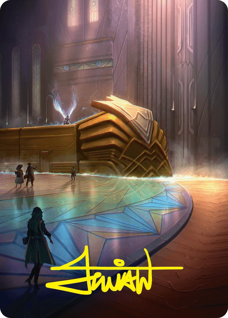 Plains Art Card (21/54) (Gold-Stamped Signature) [Foundations Art Series] MTG Single Magic: The Gathering | Red Claw Gaming