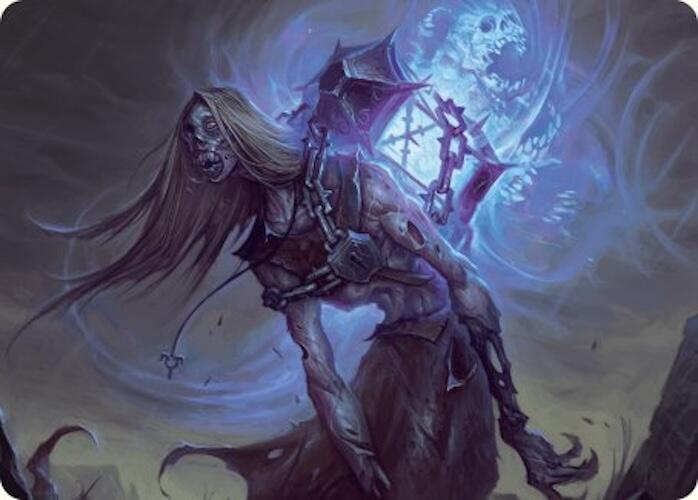 Soul-Shackled Zombie Art Card (9/54) [Foundations Art Series] MTG Single Magic: The Gathering | Red Claw Gaming