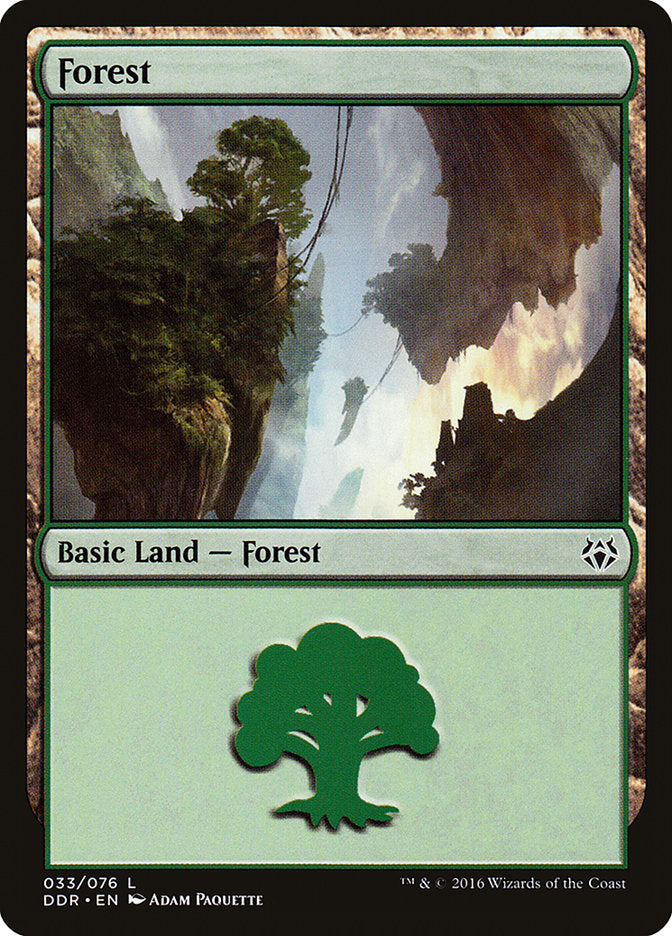 Forest (33) [Duel Decks: Nissa vs. Ob Nixilis] MTG Single Magic: The Gathering | Red Claw Gaming