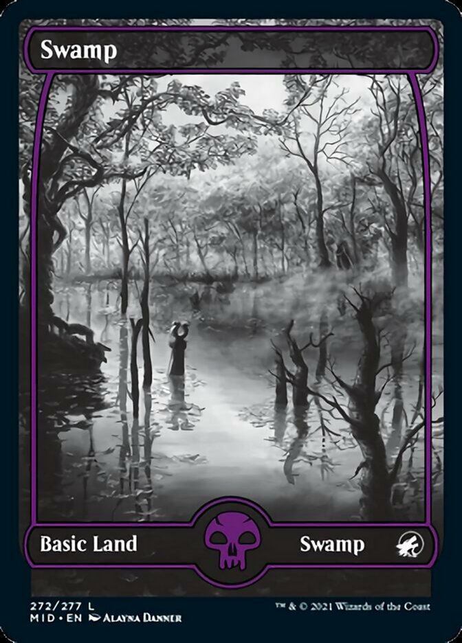 Swamp (272) [Innistrad: Midnight Hunt] MTG Single Magic: The Gathering | Red Claw Gaming