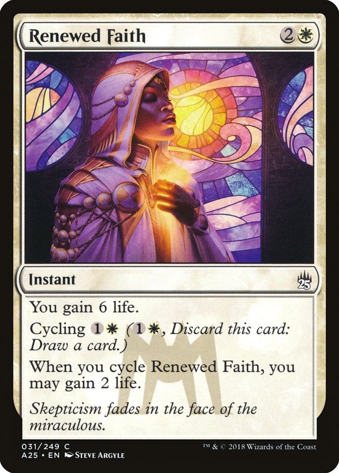 Renewed Faith [Masters 25] MTG Single Magic: The Gathering | Red Claw Gaming