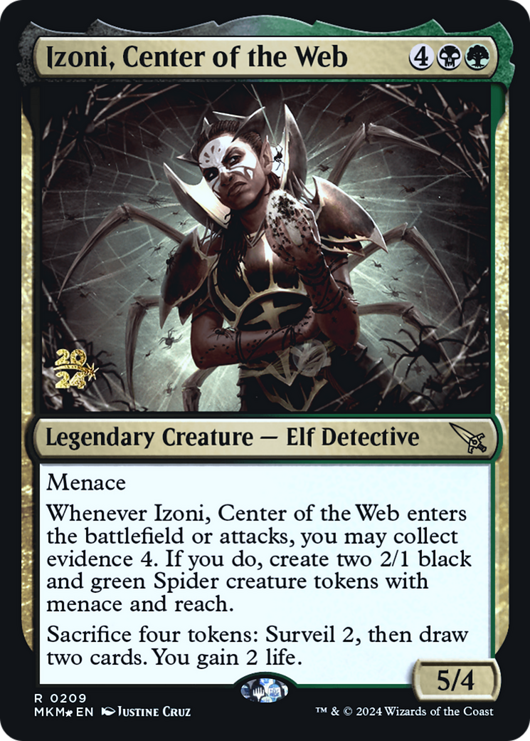Izoni, Center of the Web [Murders at Karlov Manor Prerelease Promos] MTG Single Magic: The Gathering | Red Claw Gaming