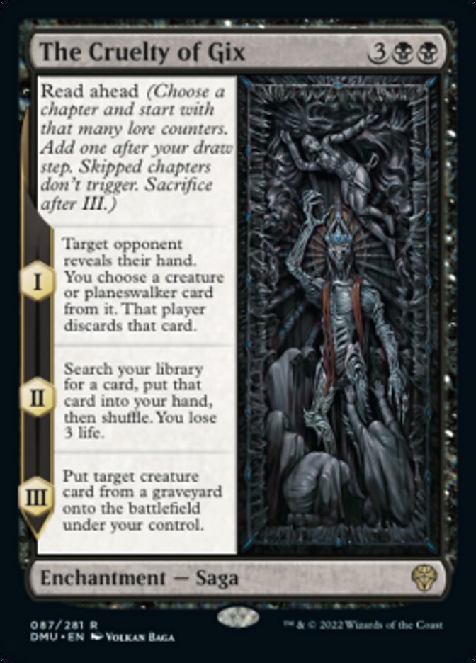 The Cruelty of Gix [Dominaria United] MTG Single Magic: The Gathering | Red Claw Gaming