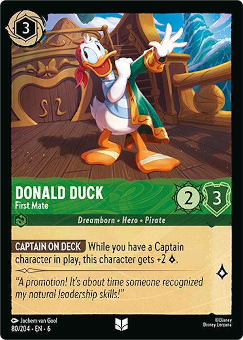Donald Duck - First Mate (80/204) [Azurite Sea] Lorcana Single Disney | Red Claw Gaming