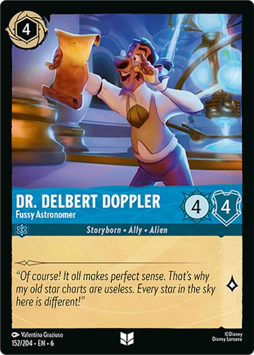 Dr. Delbert Doppler - Fussy Astronomer (152/204) [Azurite Sea] Lorcana Single Disney | Red Claw Gaming