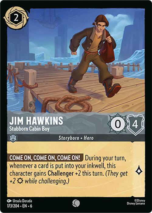 Jim Hawkins - Stubborn Cabin Boy (173/204) [Azurite Sea] Lorcana Single Disney | Red Claw Gaming