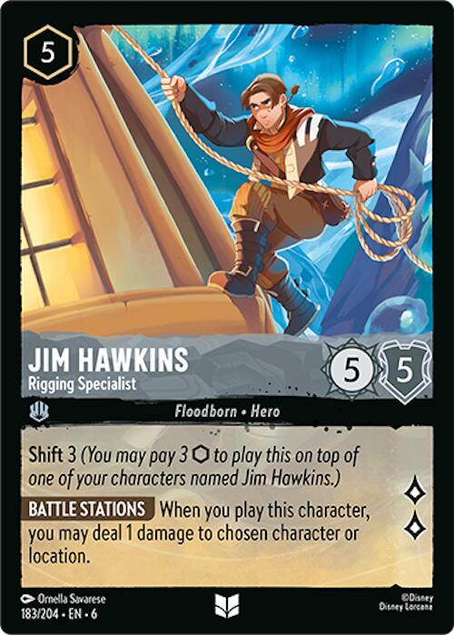 Jim Hawkins - Rigging Specialist (183/204) [Azurite Sea] Lorcana Single Disney | Red Claw Gaming