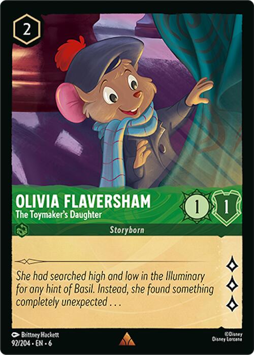 Olivia Flaversham - The Toymaker's Daughter (92/204) [Azurite Sea] Lorcana Single Disney | Red Claw Gaming