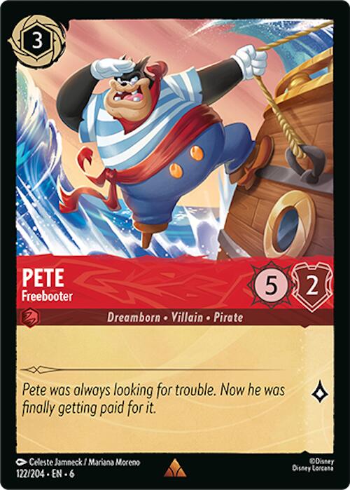 Pete - Freebooter (122/204) [Azurite Sea] Lorcana Single Disney | Red Claw Gaming
