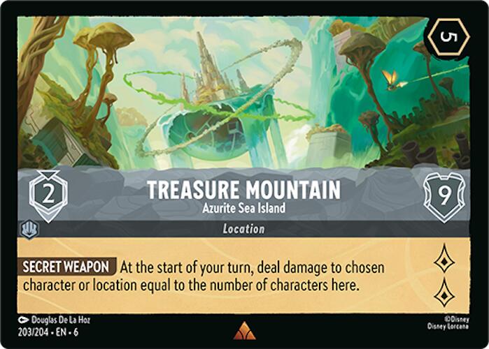 Treasure Mountain - Azurite Sea Island (203/204) [Azurite Sea] Lorcana Single Disney | Red Claw Gaming