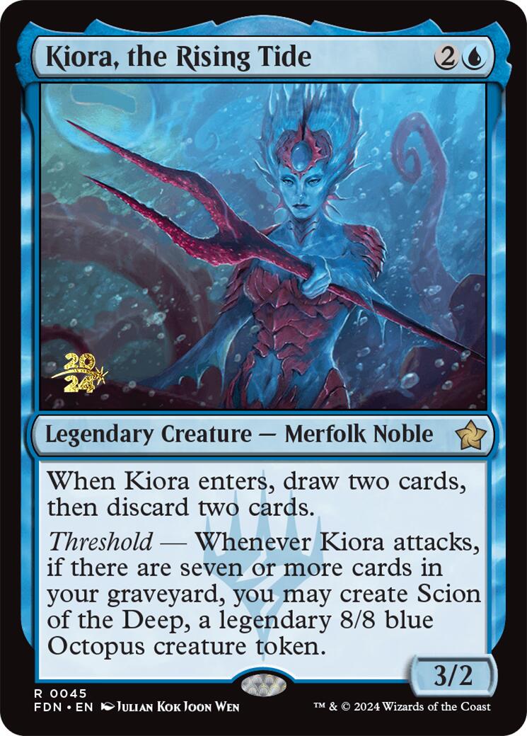 Kiora, the Rising Tide [Foundations Prerelease Promos] MTG Single Magic: The Gathering | Red Claw Gaming