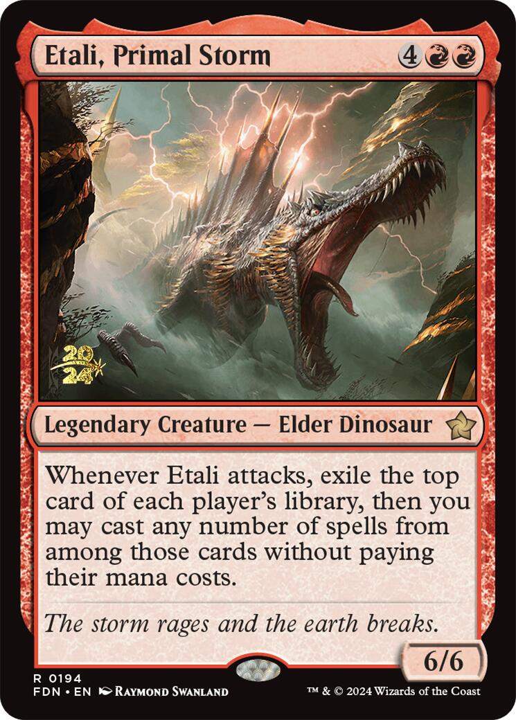 Etali, Primal Storm [Foundations Prerelease Promos] MTG Single Magic: The Gathering | Red Claw Gaming