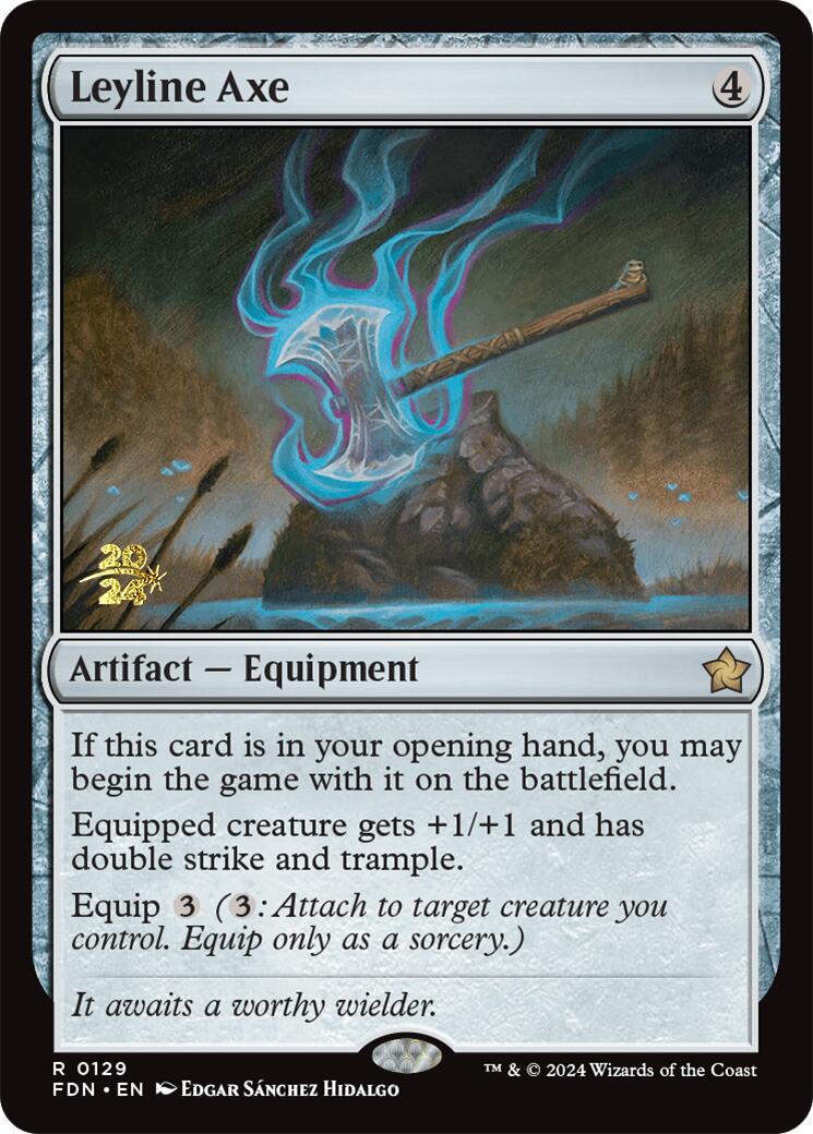 Leyline Axe [Foundations Prerelease Promos] MTG Single Magic: The Gathering | Red Claw Gaming