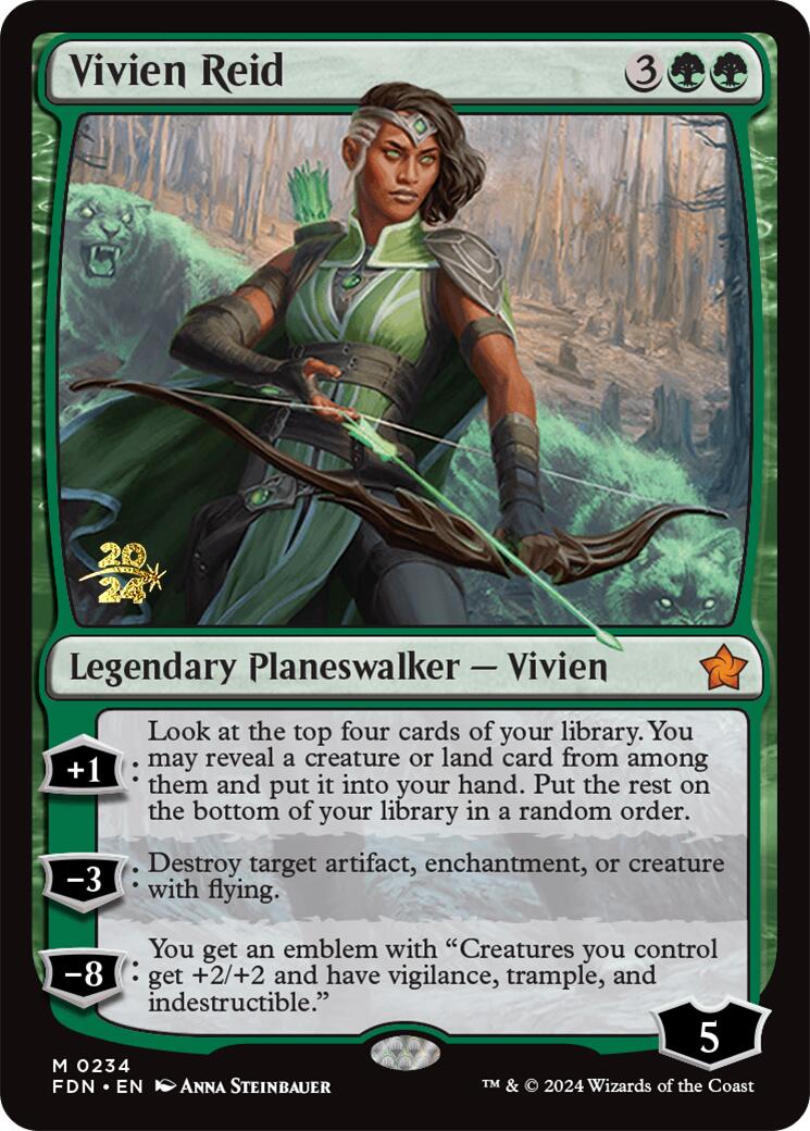 Vivien Reid [Foundations Prerelease Promos] MTG Single Magic: The Gathering | Red Claw Gaming