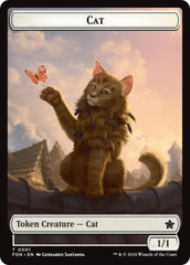Spirit // Cat (0001) Doubled-Sided Token [Foundations Tokens] MTG Single Magic: The Gathering | Red Claw Gaming