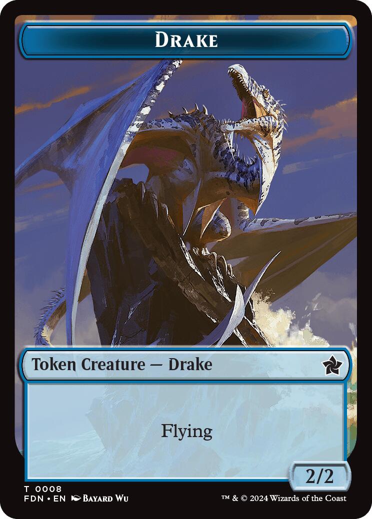 Drake // Goblin Doubled-Sided Token [Foundations Tokens] MTG Single Magic: The Gathering | Red Claw Gaming