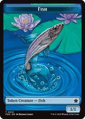 Faerie // Fish Doubled-Sided Token [Foundations Tokens] MTG Single Magic: The Gathering | Red Claw Gaming