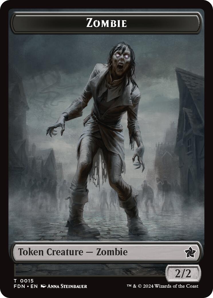 Goblin // Zombie Doubled-Sided Token [Foundations Tokens] MTG Single Magic: The Gathering | Red Claw Gaming