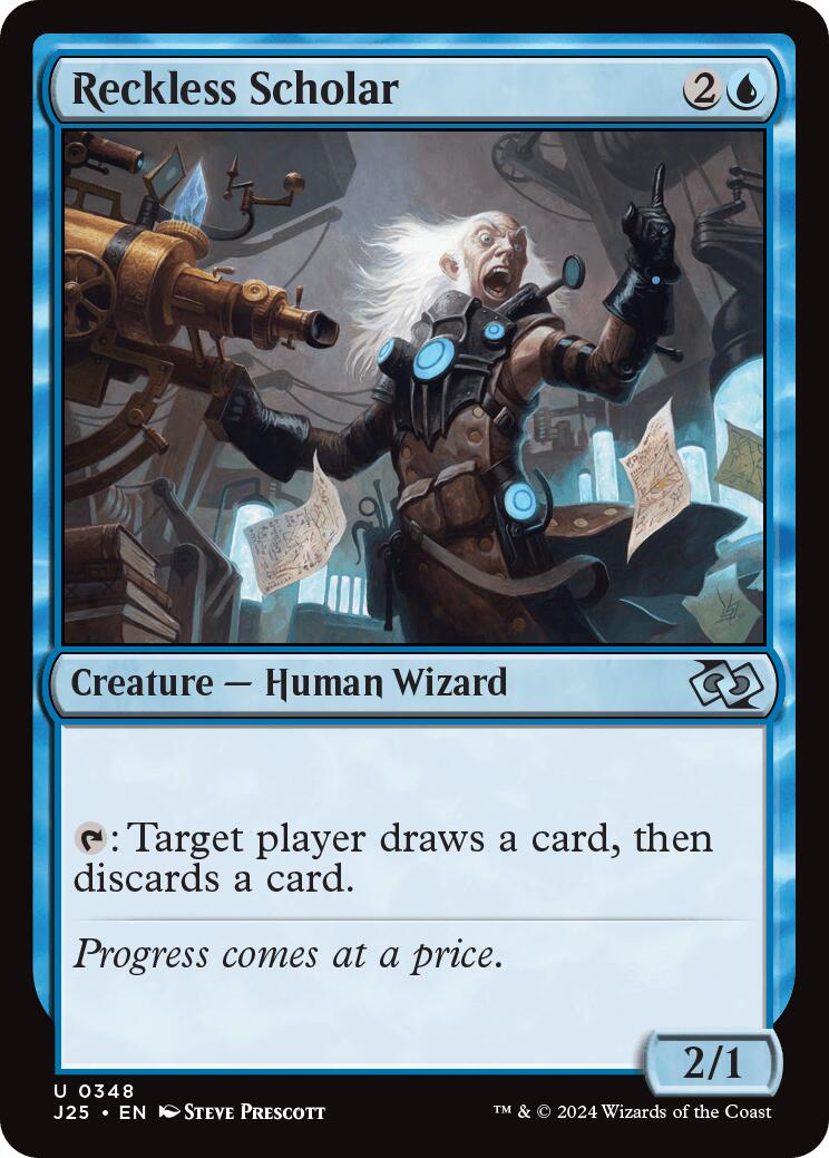 Reckless Scholar [Foundations Jumpstart] MTG Single Magic: The Gathering | Red Claw Gaming