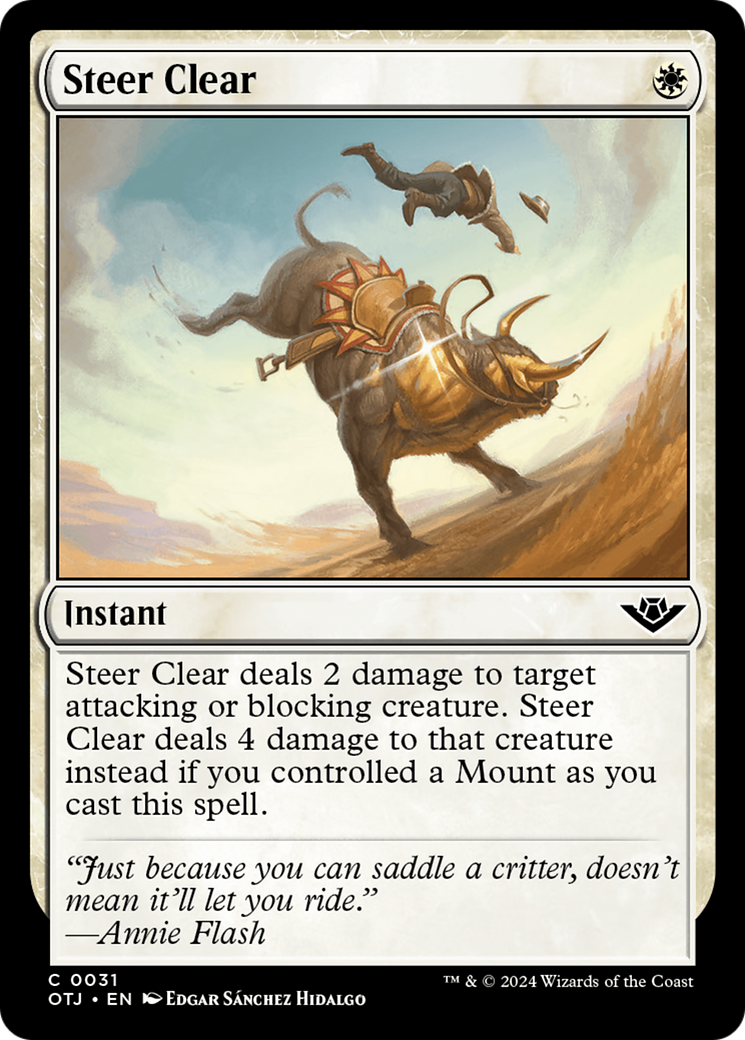 Steer Clear [Outlaws of Thunder Junction] MTG Single Magic: The Gathering | Red Claw Gaming