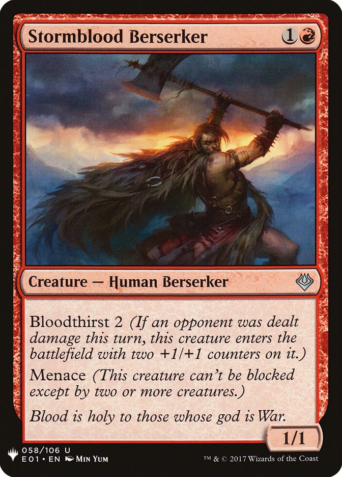 Stormblood Berserker [Mystery Booster] MTG Single Magic: The Gathering | Red Claw Gaming