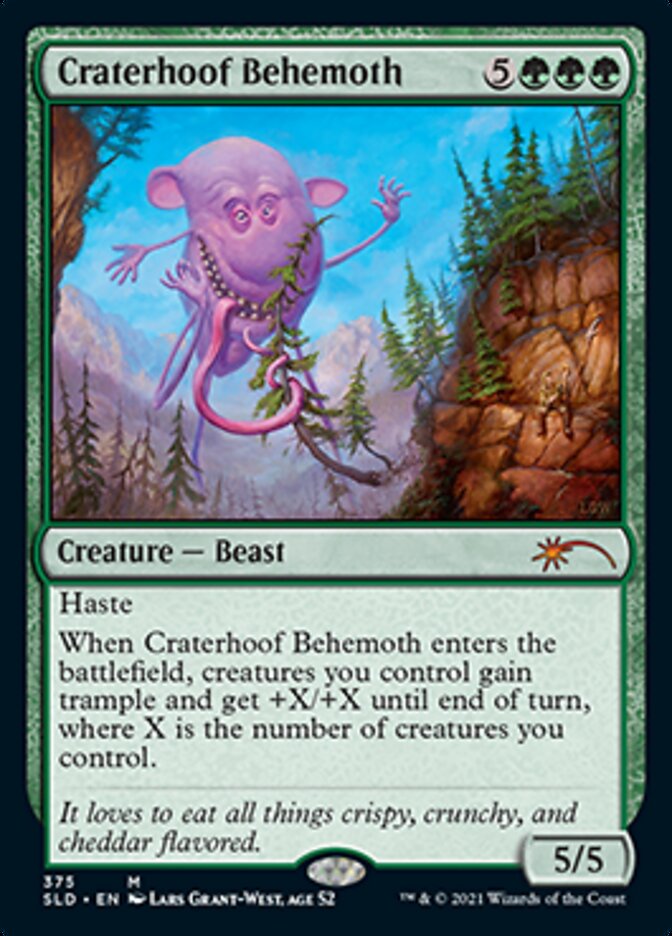 Craterhoof Behemoth (375) [Secret Lair Drop Series] MTG Single Magic: The Gathering | Red Claw Gaming