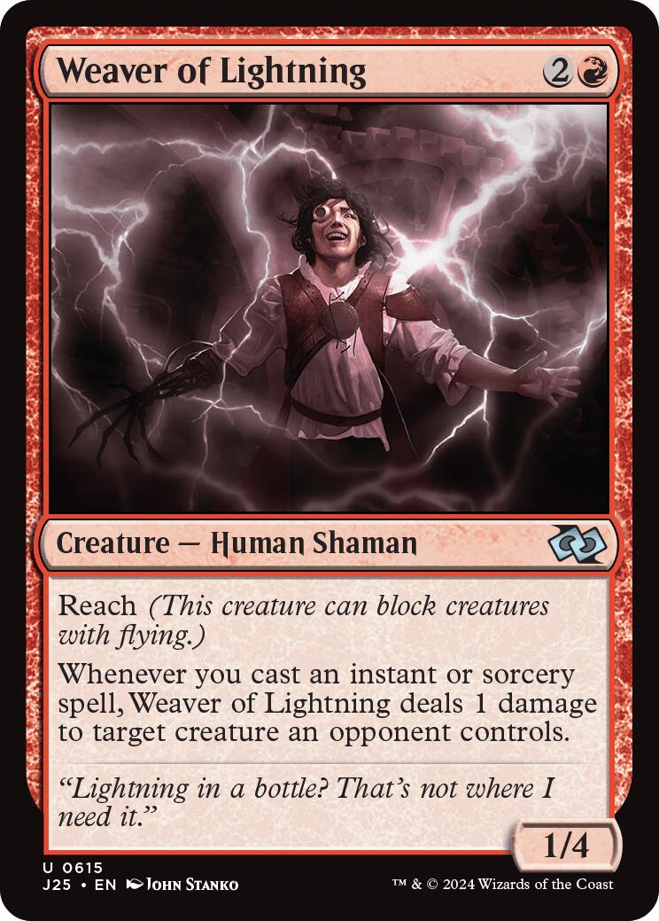 Weaver of Lightning [Foundations Jumpstart] MTG Single Magic: The Gathering | Red Claw Gaming