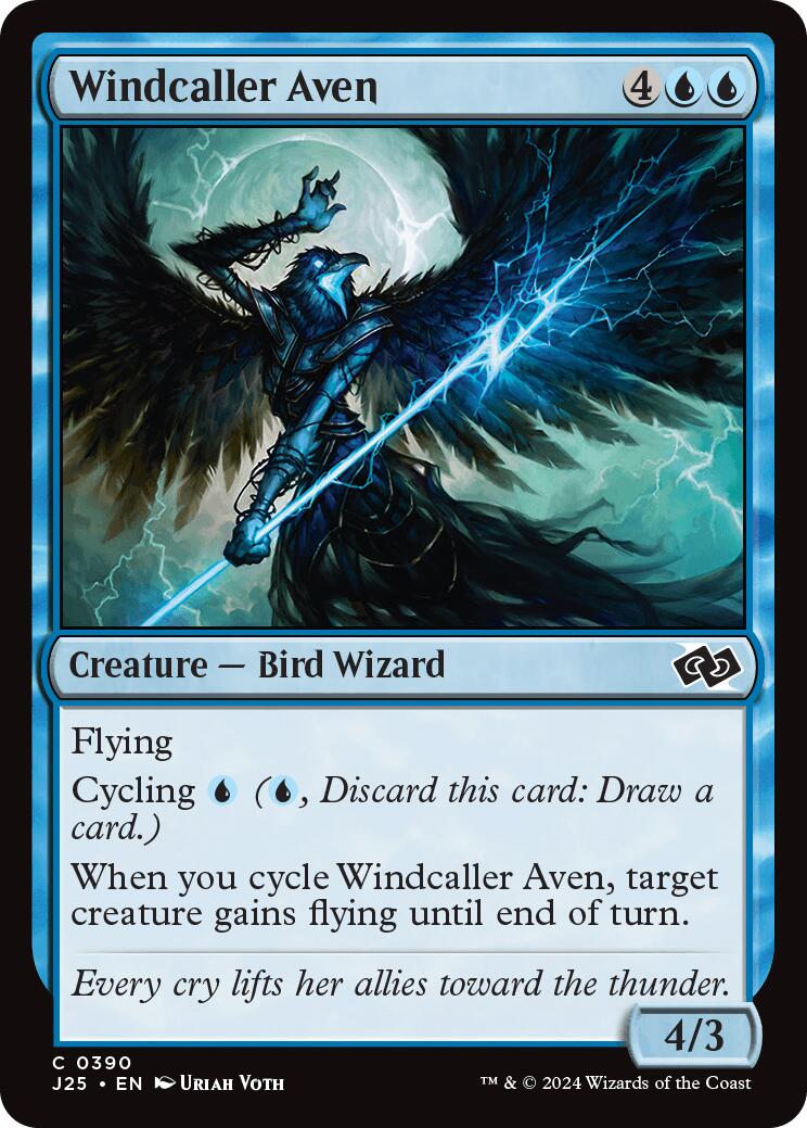 Windcaller Aven [Foundations Jumpstart] MTG Single Magic: The Gathering | Red Claw Gaming