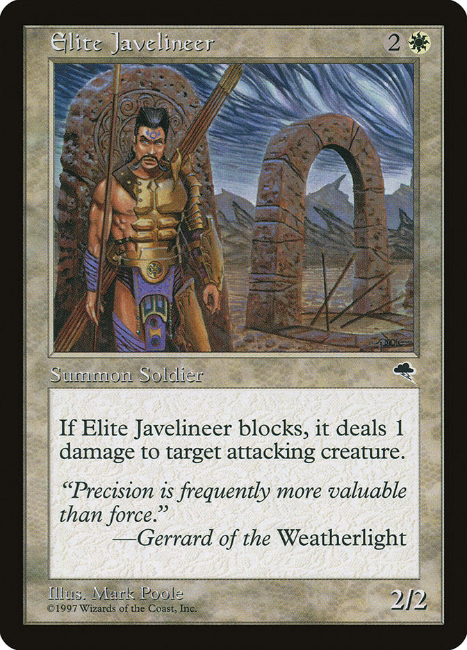 Elite Javelineer [Tempest] MTG Single Magic: The Gathering | Red Claw Gaming