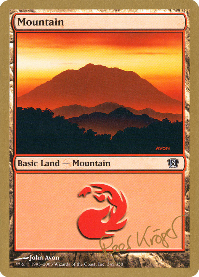 Mountain (pk345) (Peer Kroger) [World Championship Decks 2003] MTG Single Magic: The Gathering    | Red Claw Gaming
